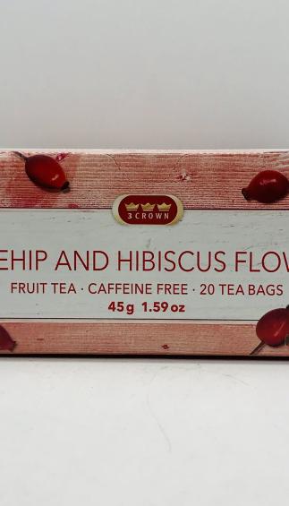 3 Crown Rosehip & Hibiscus Flowers 45g