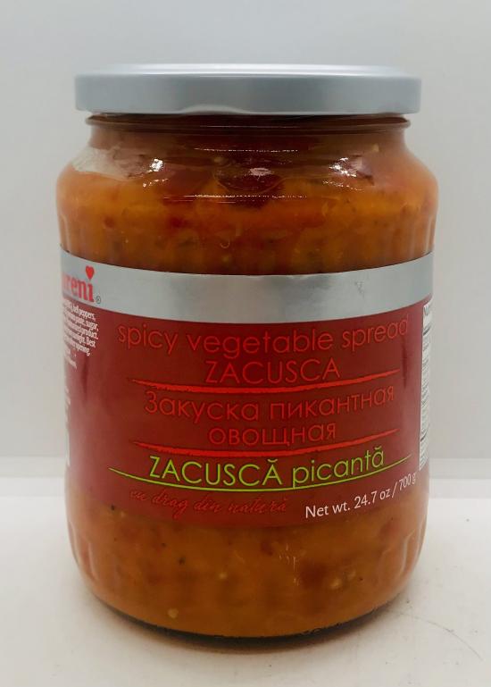 Raureni Spicy Vegetable Spread Zacusca 700g.