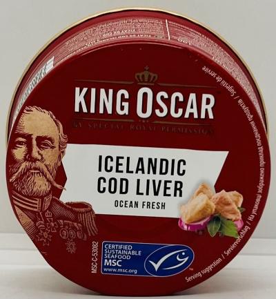 King Oscar Icelandic Cod Liver 190g.