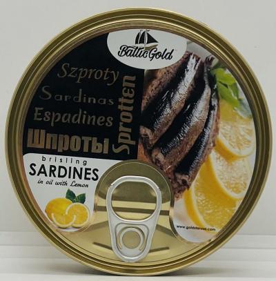 Baltic Gold Smoked Sparts Lemon 160g.