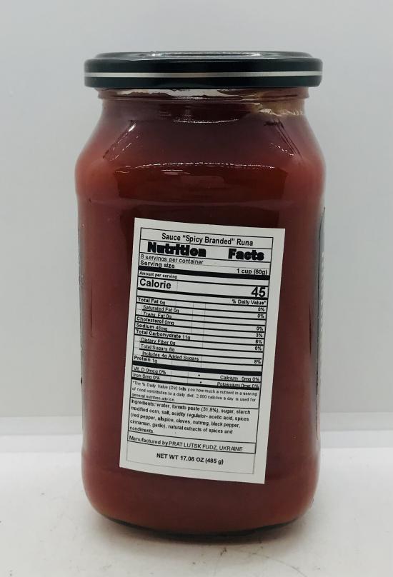 Runa Sauce Spicy Branded 485g.