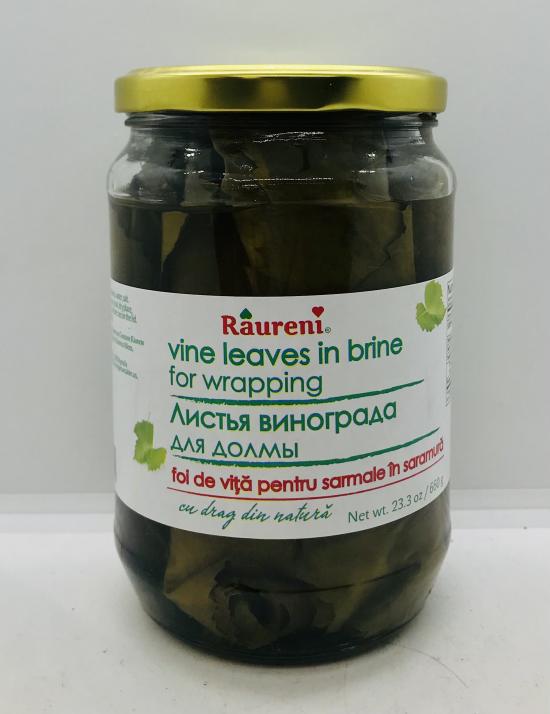 Raureni Grape Leaves 660g.