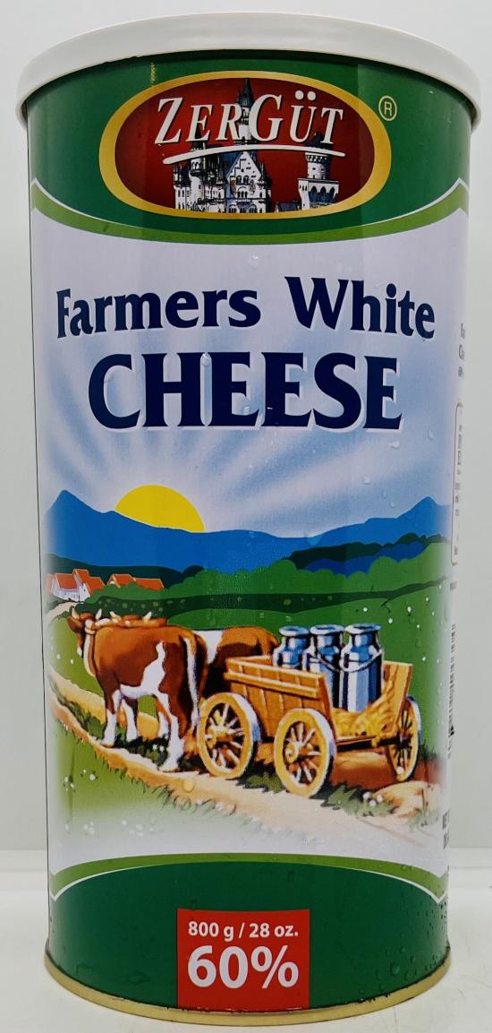 ZerGut Farmers White Cheese 800g.