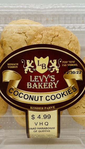 Levy's Bakery Coconut Cookies 10 OZ