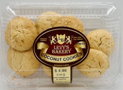 Levy's Bakery Coconut Cookies 10 OZ