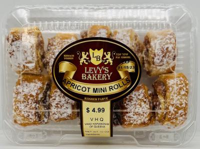 Levys Bakery Apricot Mini Rolls 10 OZ