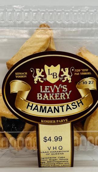 Levv's Bakery Hamantash 10 OZ