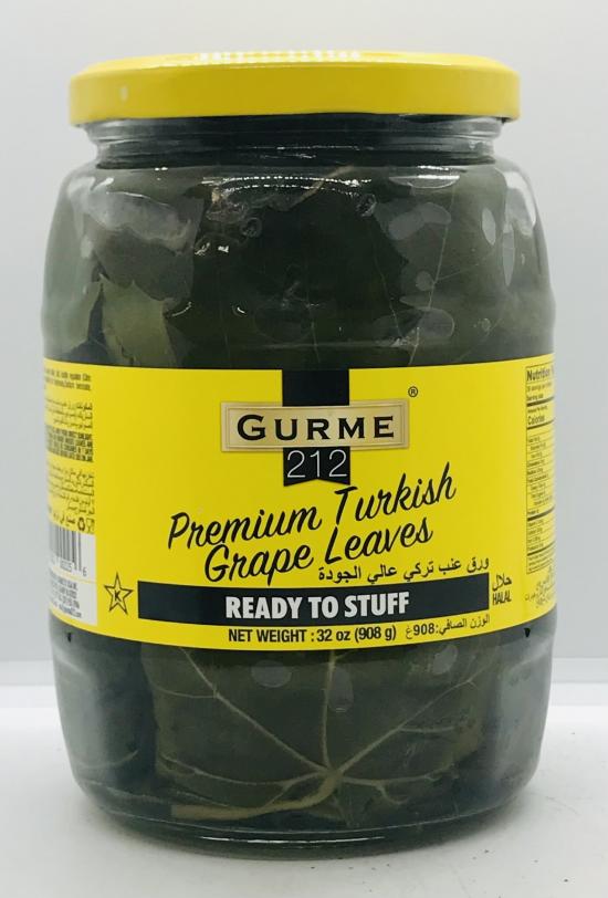 Gurme 212 Premium Turkish Grape Leaves 908g.