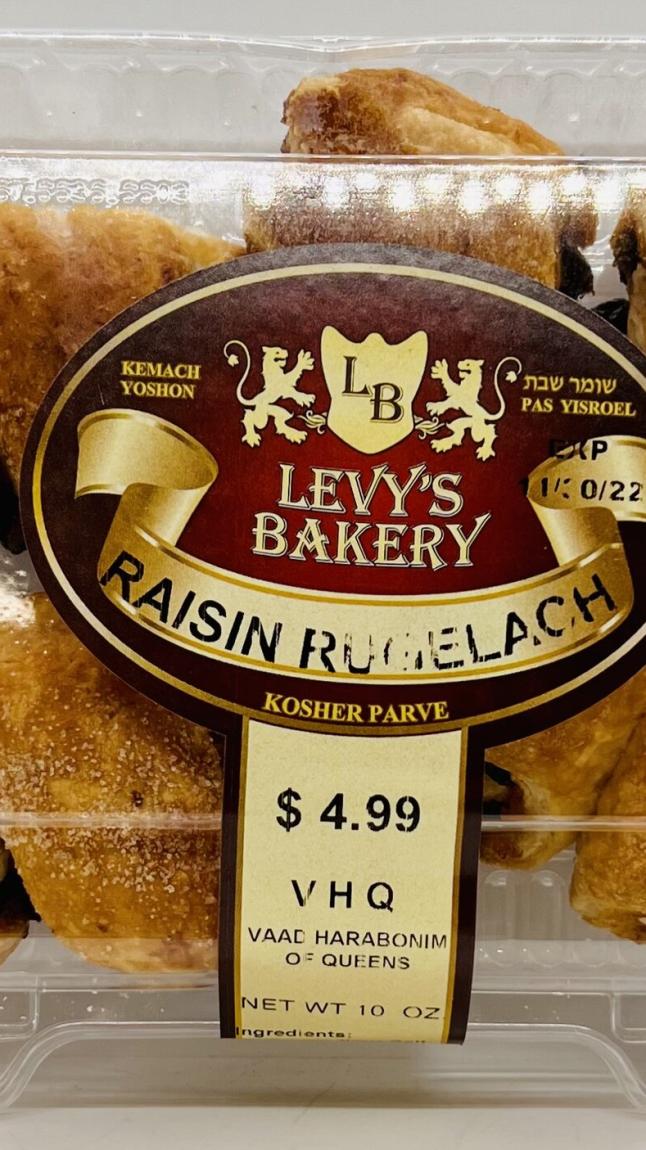 Levy's Bakery Raisin Rugelach 10 OZ