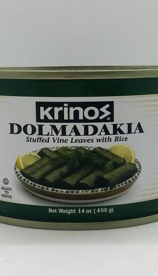 Krinos Dolmadakia Vine Leaves w. Rice 400g.