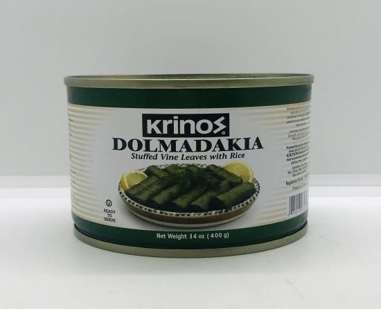 Krinos Dolmadakia Vine Leaves w. Rice 400g.