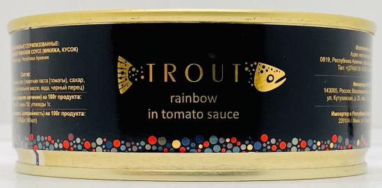 Ecofood Trout Rainbow in Tomato Sauce 240g.