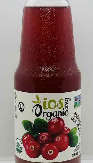 Ios Love Organic Cranberry 1L