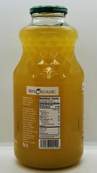 Ben Organic Lemonade 946 ml.