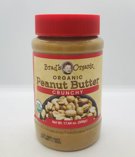 Brad's Organic Peanut Butter Crunchy 500g