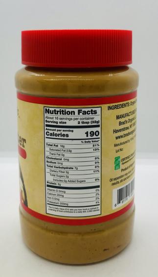 Brad's Organic Peanut Butter Crunchy 500g