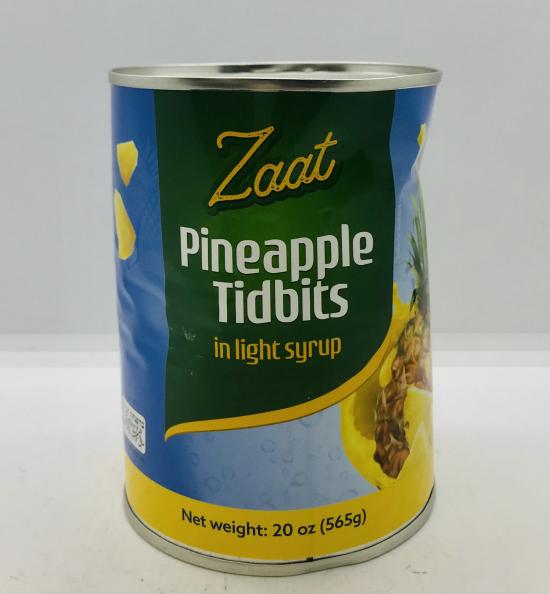 Zaat Pineapple Tidbits in Light Syrup 565g