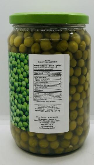 Tamek Green Peas 670g.