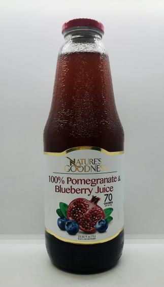 Nature's Goodness Pomegranate & Blueberry juice 1L.