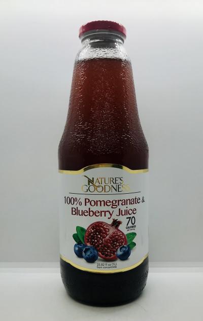 Nature's Goodness Pomegranate & Blueberry juice 1L.