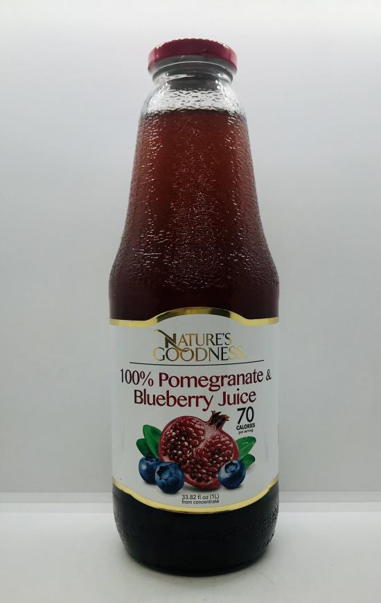 Nature's Goodness Pomegranate & Blueberry juice 1L.