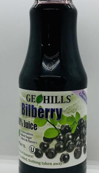 Geohills Bilberry Juice 1L.