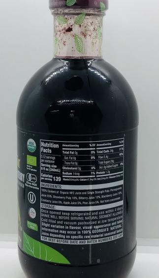 Georgia's Natural Pomegranate Berry 1L.