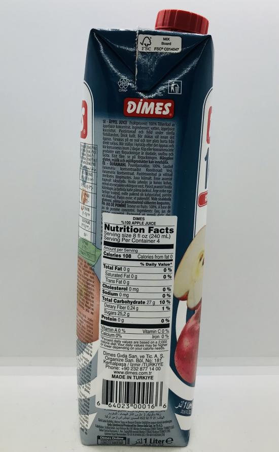 Dimes Apple Juice 1L.