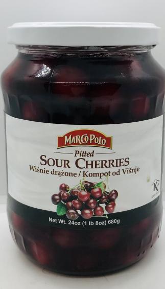 Marco Polo Pitted Sour Cherries 680g