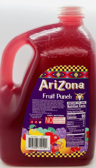 AriZona Fruit Punch 3.78L.