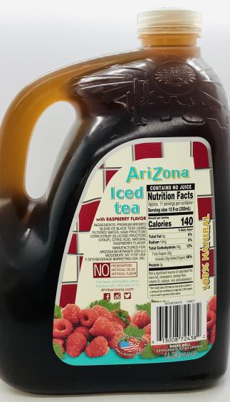 AriZona Iced Tea 3.78L.