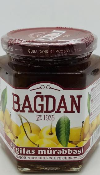 Bagdan White Cherry Preserve 400g