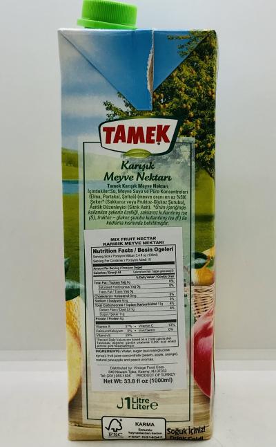 Tamek Mix Fruit Nectar 1L.