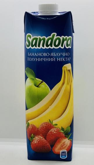 Sandora Banana Apple Strawberry Nectar 0.95L.