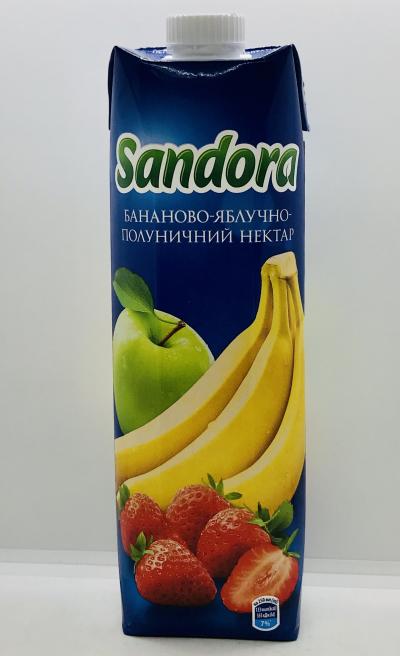 Sandora Banana Apple Strawberry Nectar 0.95L.