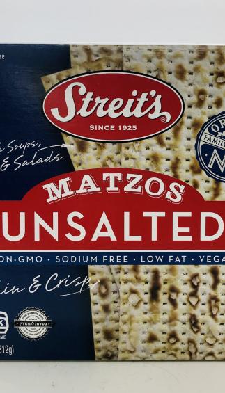 Streit's Matzos Unsalted 312g.