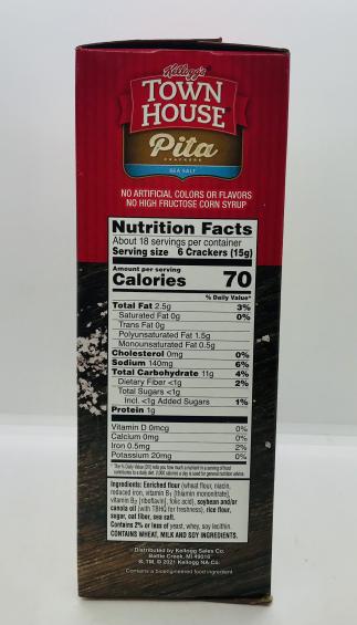 Kellogg"s Town House Pita Sea Salt 269g.