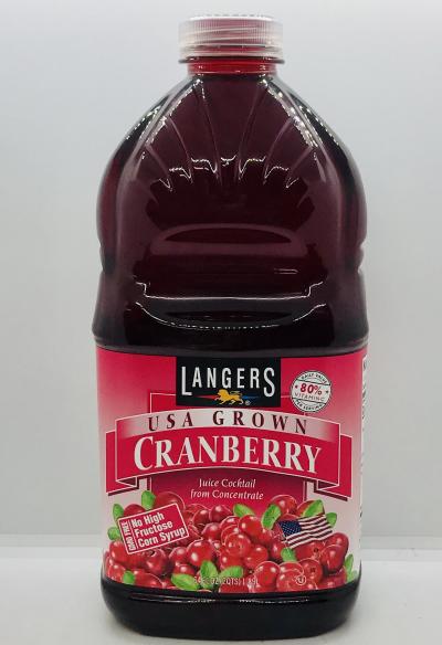 Langers Usa Grown Cranberry 1.89L.