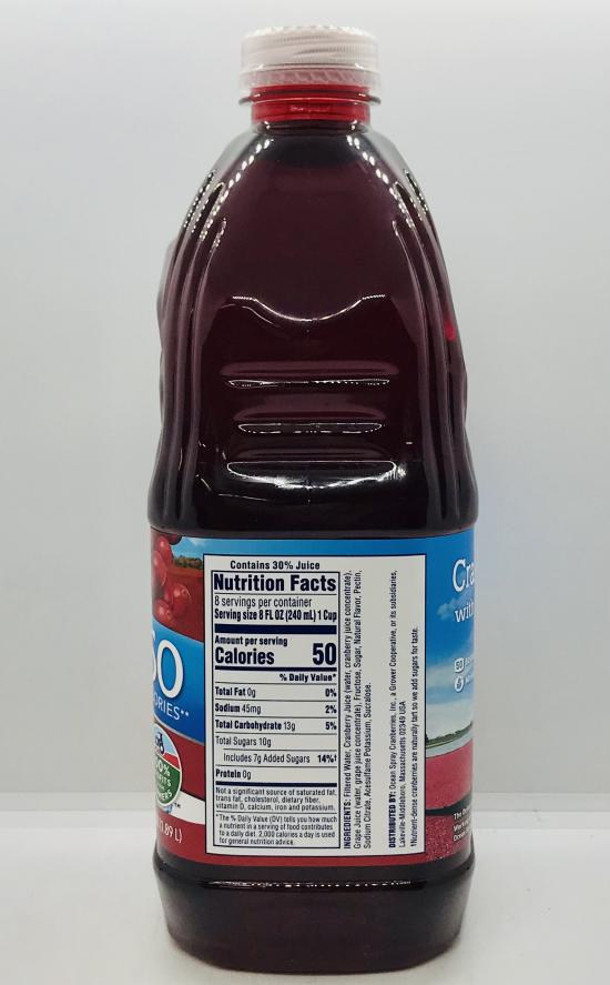 Ocean Spray Light Cranberry 1.89L.