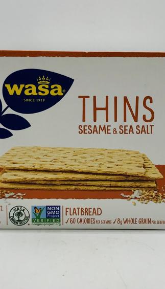 Wasa Thins Sesame & Sea Salt 190g.