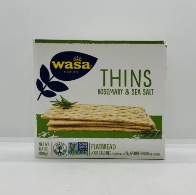 Wasa Thins Rosemary & Sea Salt 190g.