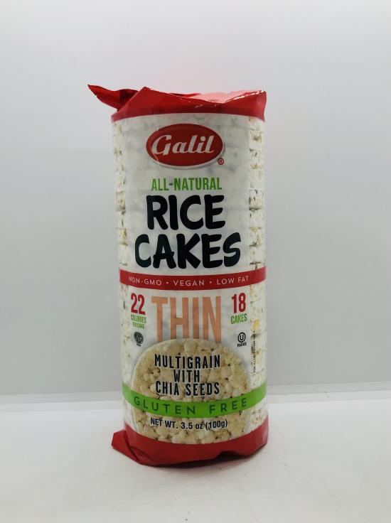 Galil Rice Cakes Multigrain w. Chia Seeds 100g.