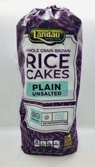 Landau Whole Grain Brown Rice Cakes 133g.