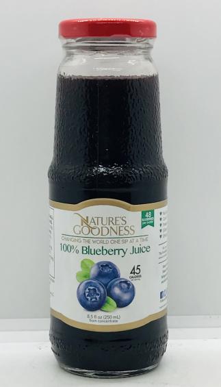 Natures Goodness Blueberry Juice 250ml.