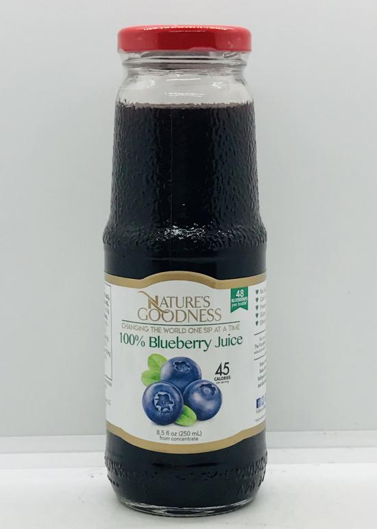 Natures Goodness Blueberry Juice 250ml.