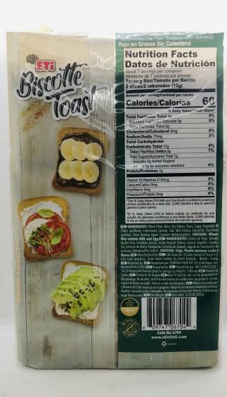 Eti Biscotte Toast 387g.