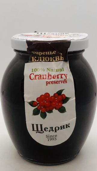 Shedrik Cranberry Preserves 470g