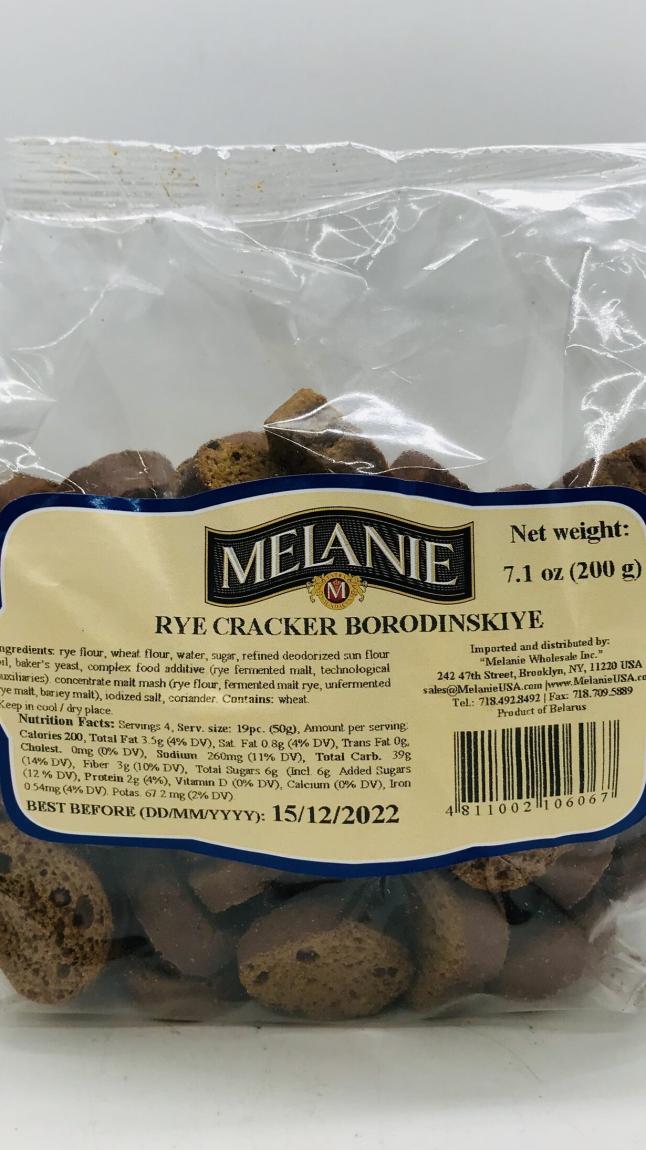 Melanie Rye Cracker 200g.