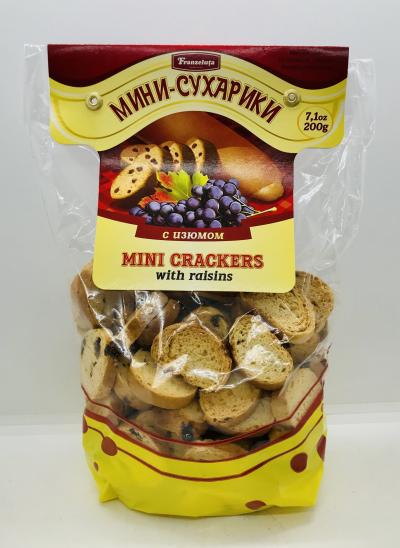 Franzeluta Mini Crackers w. Raisins 200g.