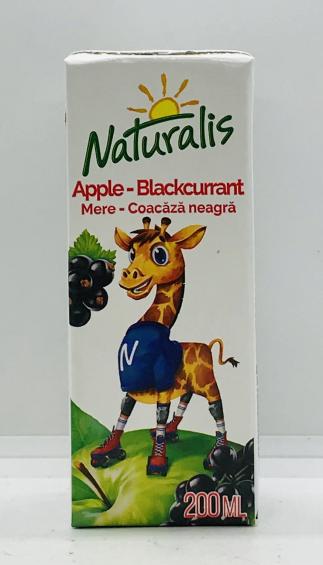 Naturalis Apple-Blackcurrant 200ml.